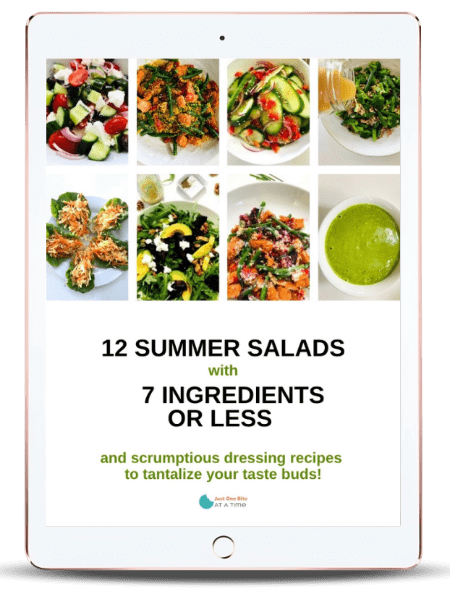 12 summer salads with 7 ingredients or less ebook cover
