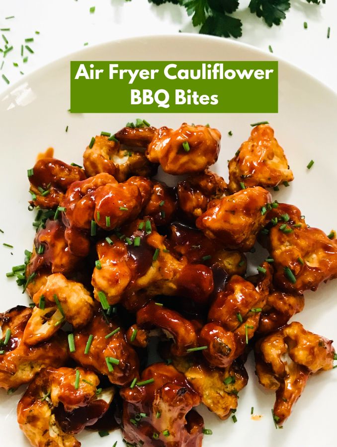 Air Fryer Cauliflower BBQ Bites