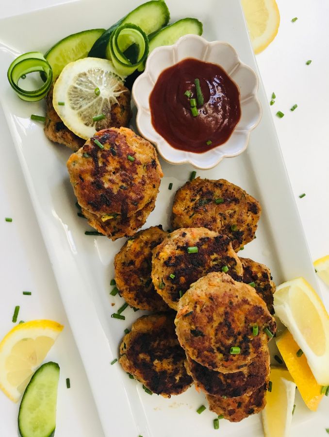 Asian Pork Rissoles with Ginger, garlic and soy