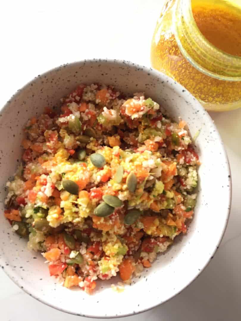 Cauliflower-Rice-Salad-with-Turmeric-Vinaigrette-Dressing