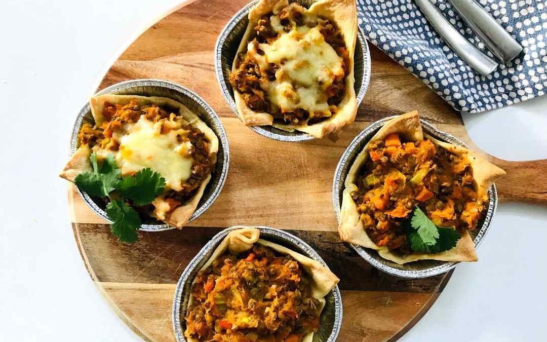 Curried Lentil and Pumpkin Pies