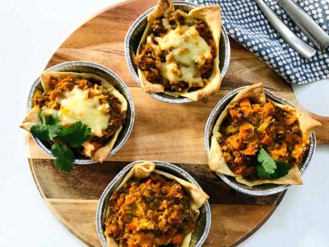Curried Lentil and Pumpkin Pies