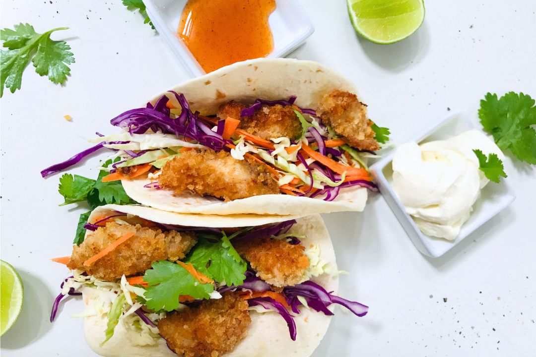 Easy Fried Spicy Panko Chicken Tacos (8)