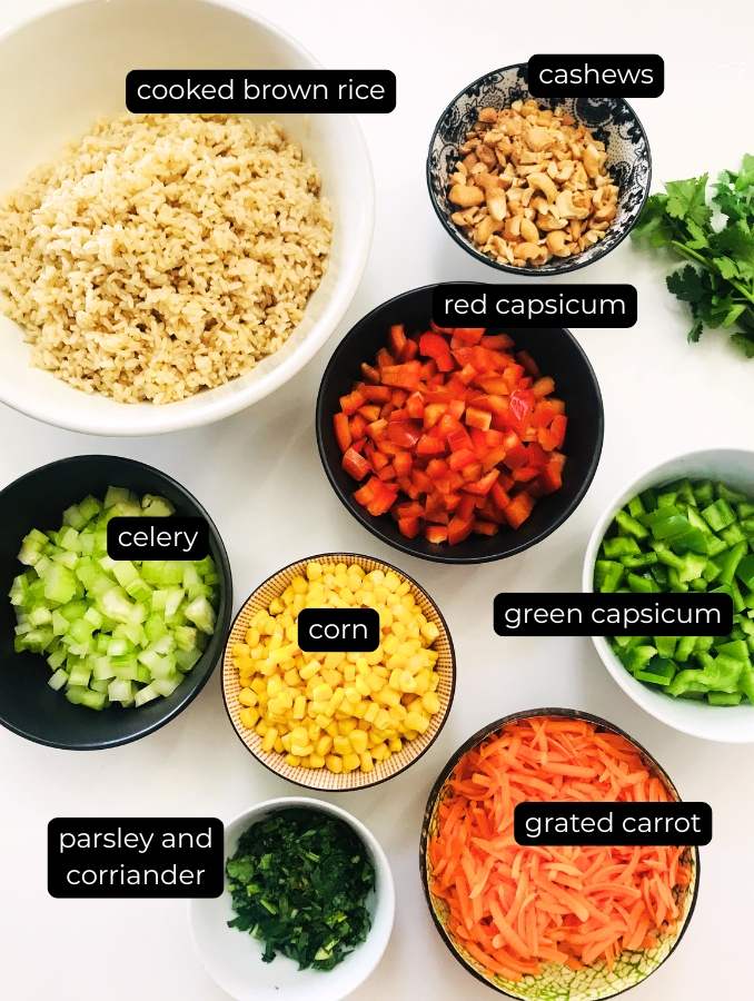 Easy Healthy Brown Rice Salad 2