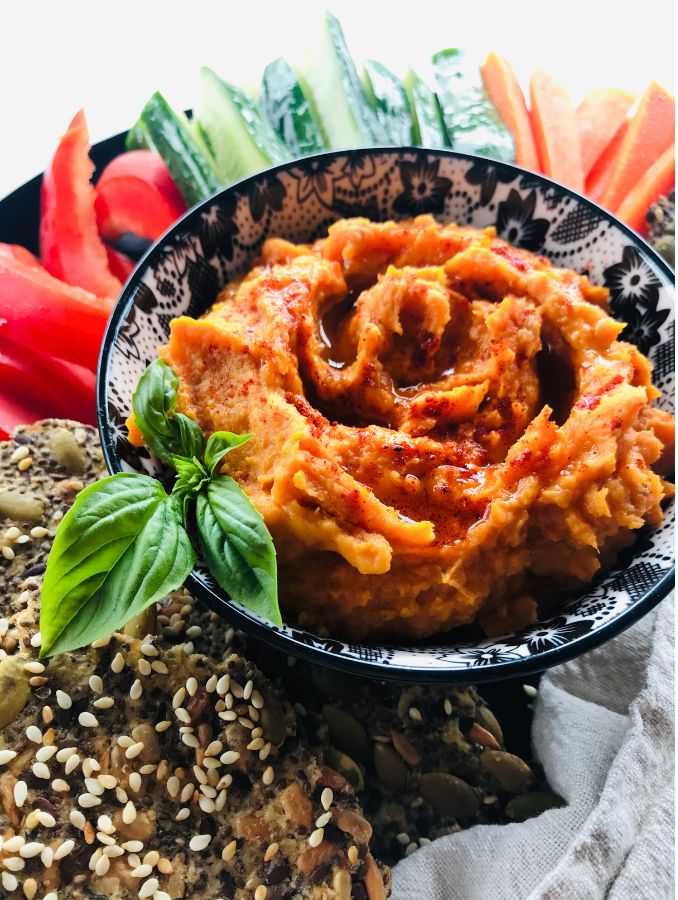 Easy Roasted Sweet Potato Hummus - No Chickpeas 15
