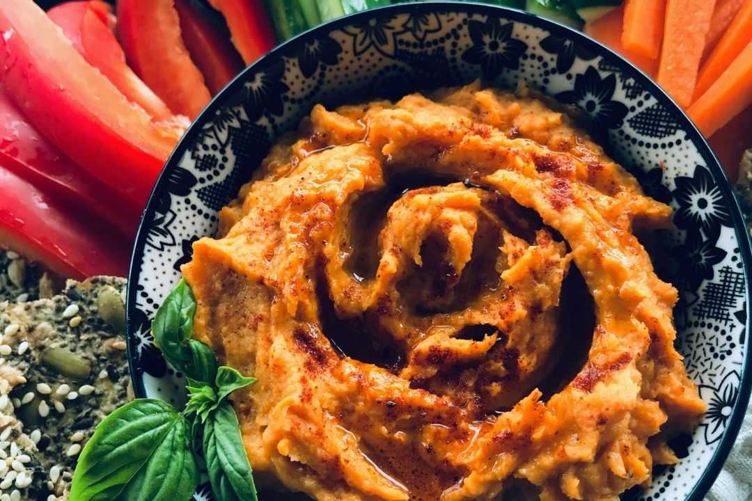 Easy Roasted Sweet Potato Hummus - No Chickpeas 2