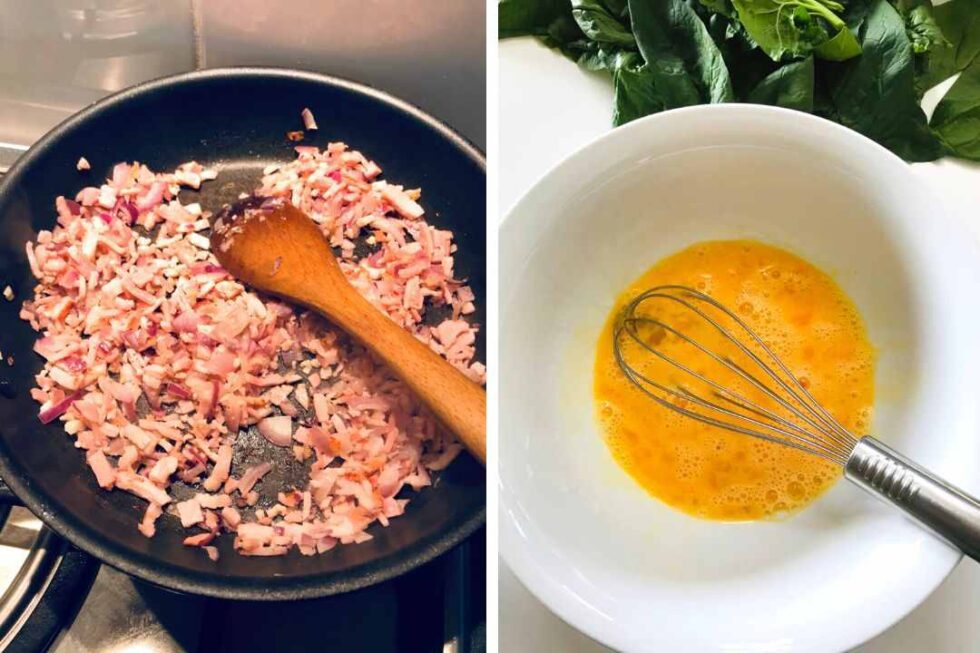 Easy Spinach Bacon and Egg Pie Recipe | Lifestyle Changes One Bite At A