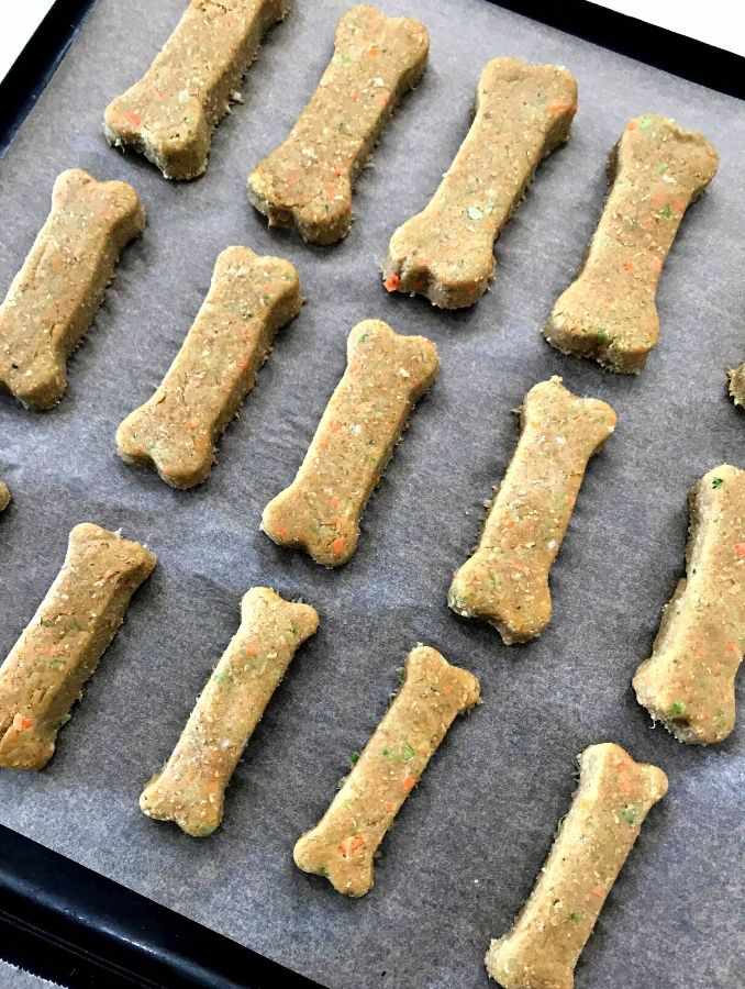 Vegetable treats for store dogs