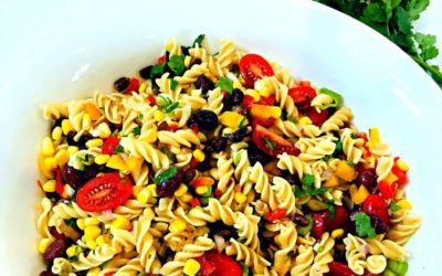 Mexican Pasta Salad with Lime Vinaigrette Dressing