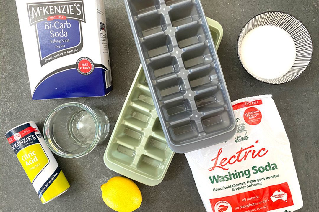 ingredients for homemade diy dishwasher tablets
