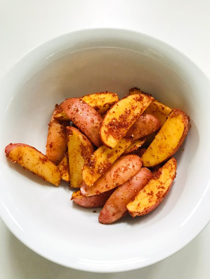 Quick Air Fryer Potato Wedges (7)