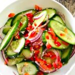 Quick Cucumber Salad with Asian Dressing (1)