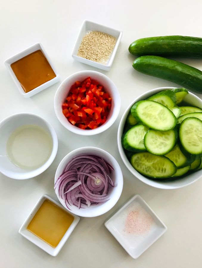 Quick Cucumber Salad with Asian Dressing (3)