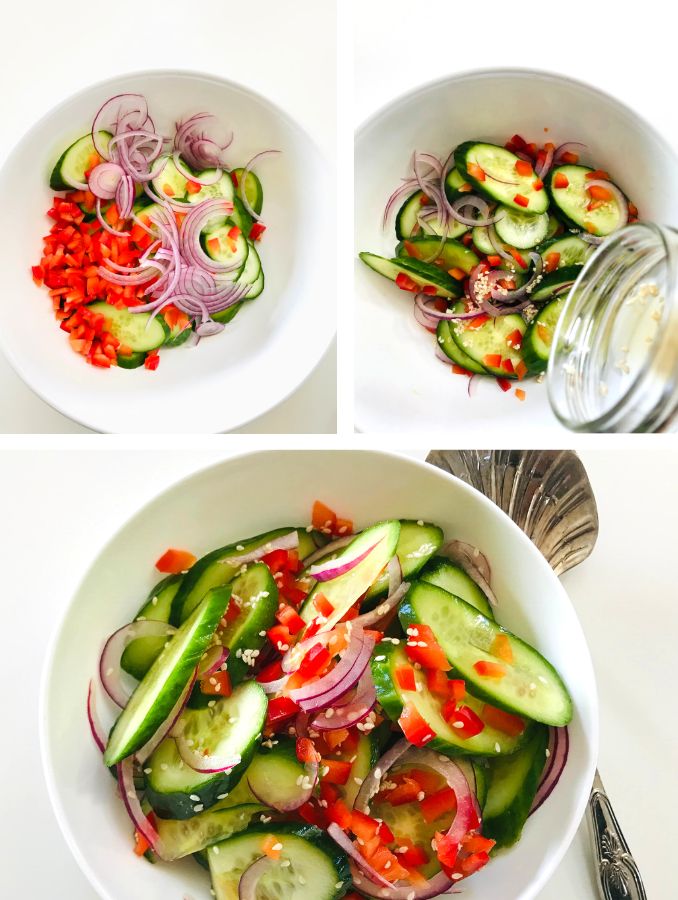 Quick Cucumber Salad with Asian Dressing (5)
