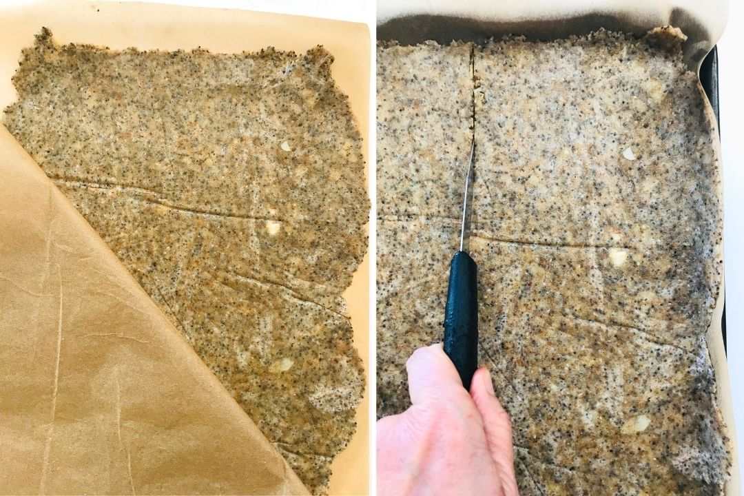how to cut your gluten free crackers