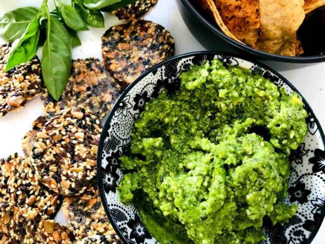 Easy Cashew and Basil Dip