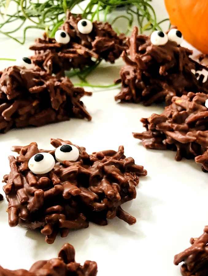 easy chocolate spiders halloween (1)