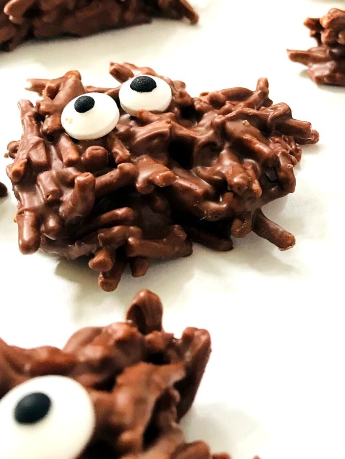 easy chocolate spiders halloween (2)