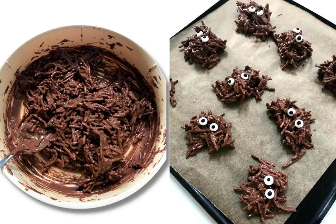 easy chocolate spiders recipe (2) (1)