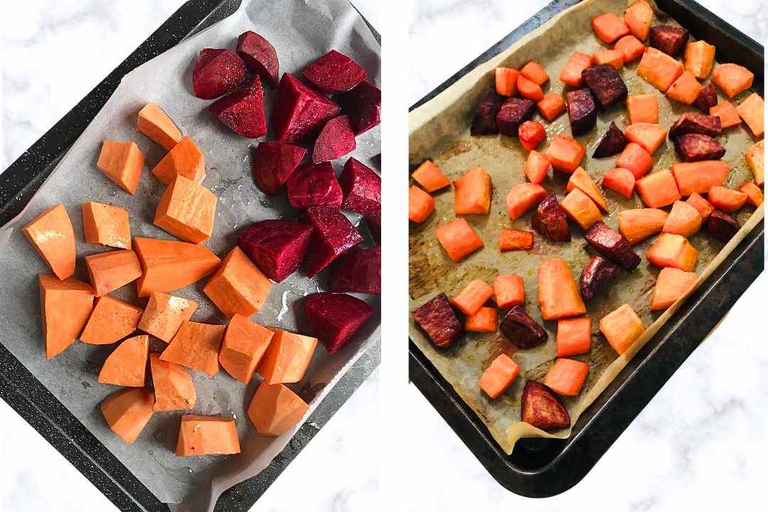 how to baked sweet potato and beetroot (1)