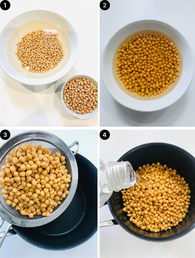 how to cook dried chickpeas