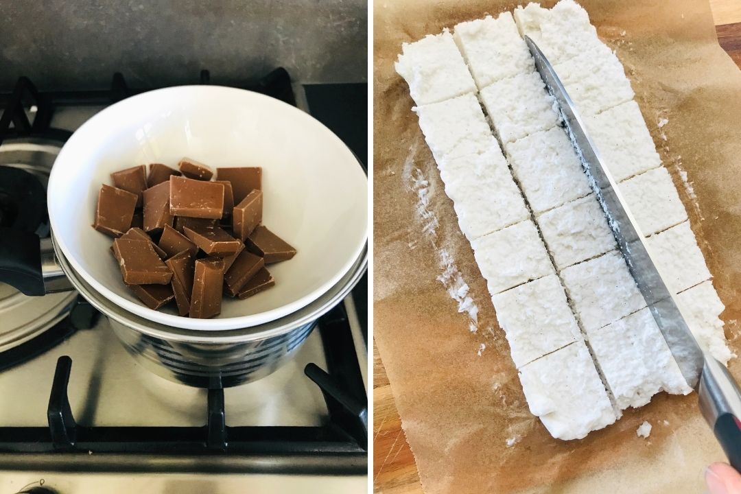 Easy No Bake Coconut Chocolate Bars 3