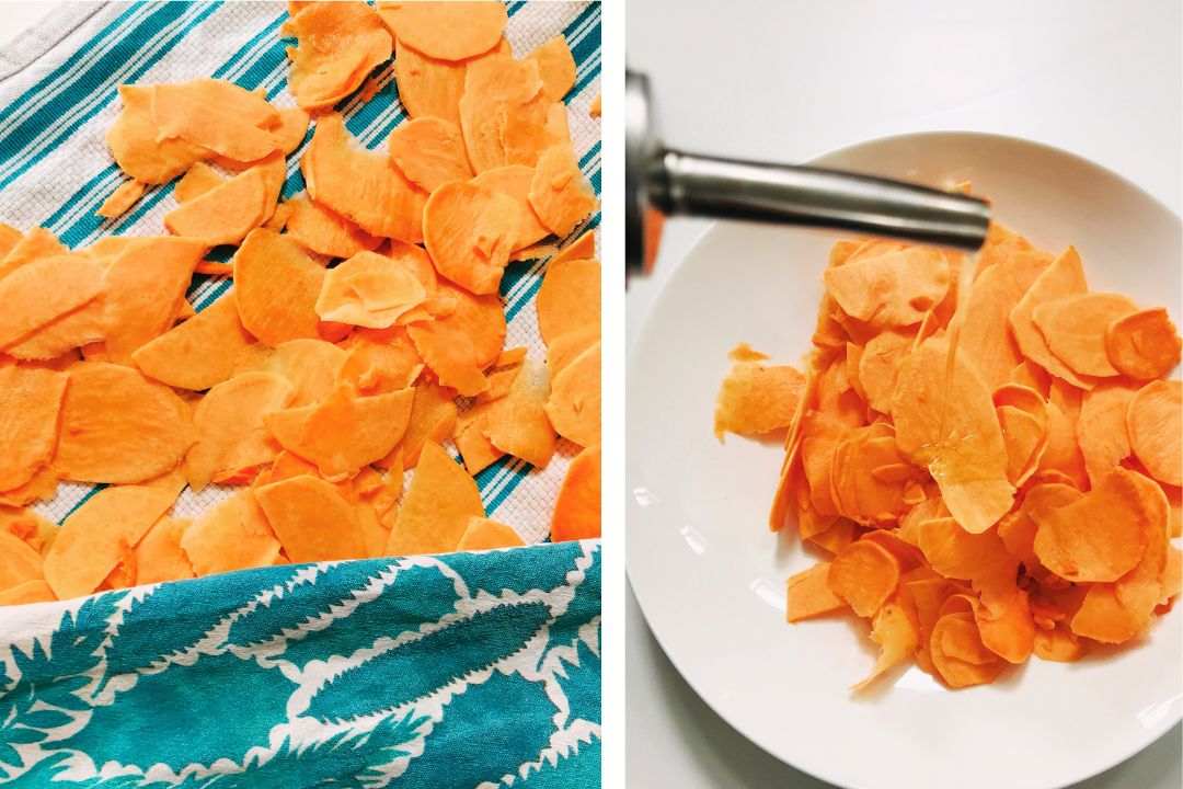 how to prepare Sweet Potato Chips (1)