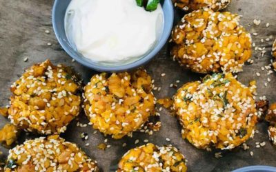 Roasted Pumpkin Chickpea and Rice Patties