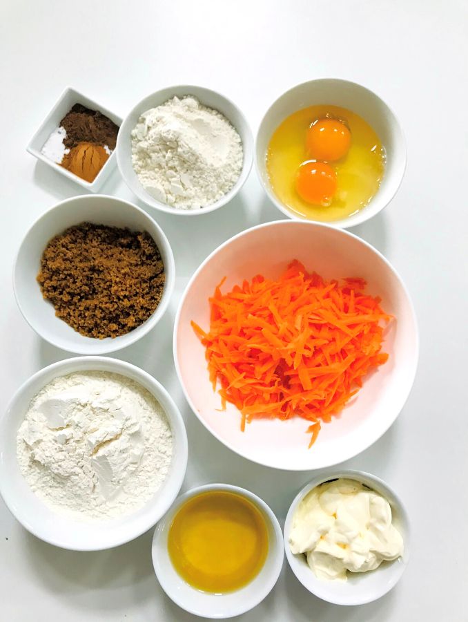 simple carrot cake cupcakes ingredients